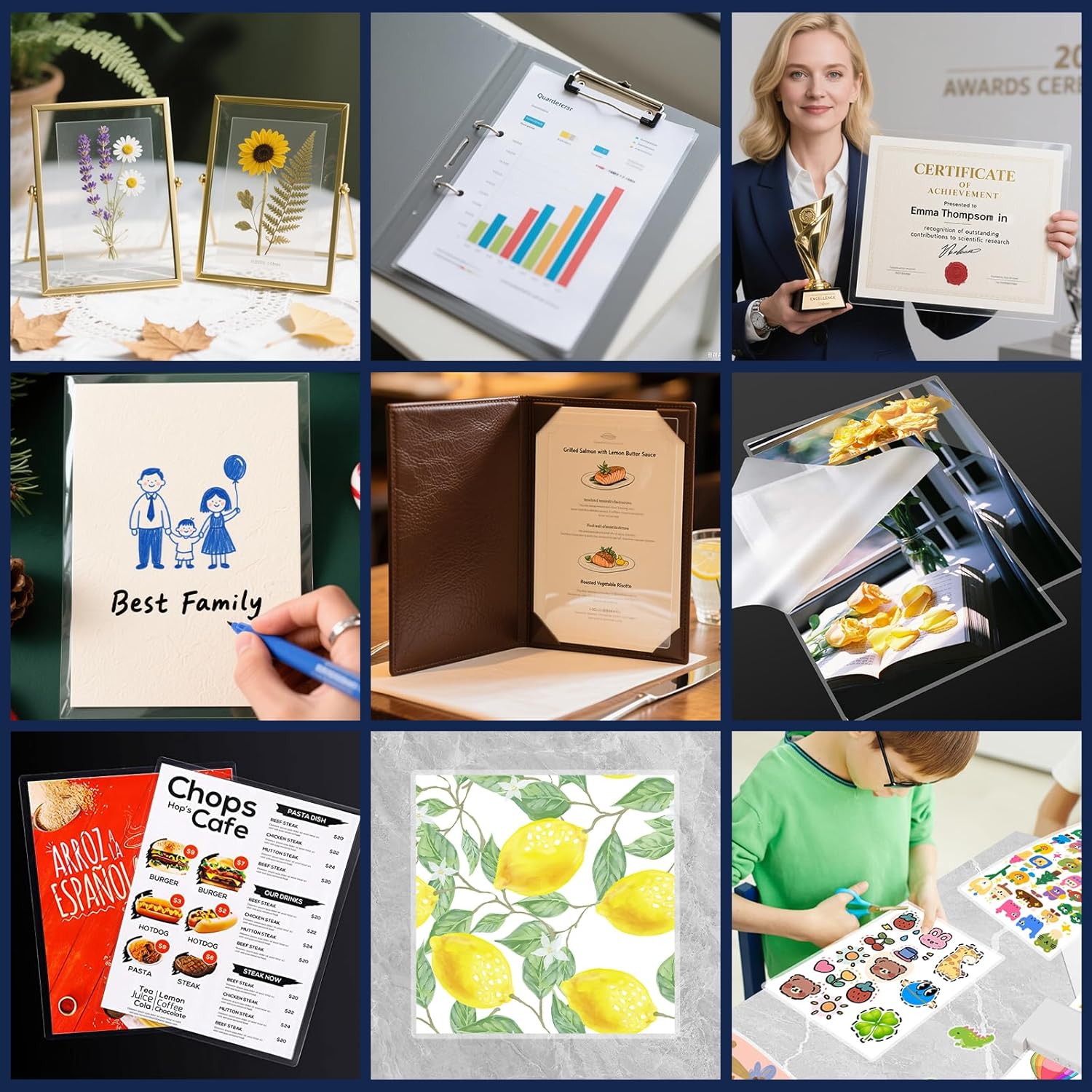 500 Pack Laminating Sheets, 3 Mil, 9 x 11.5 inch Thermal Laminating Pouches, Plastic Paper Laminate Sheets for Thermal Laminators 8.5”x11” Paper