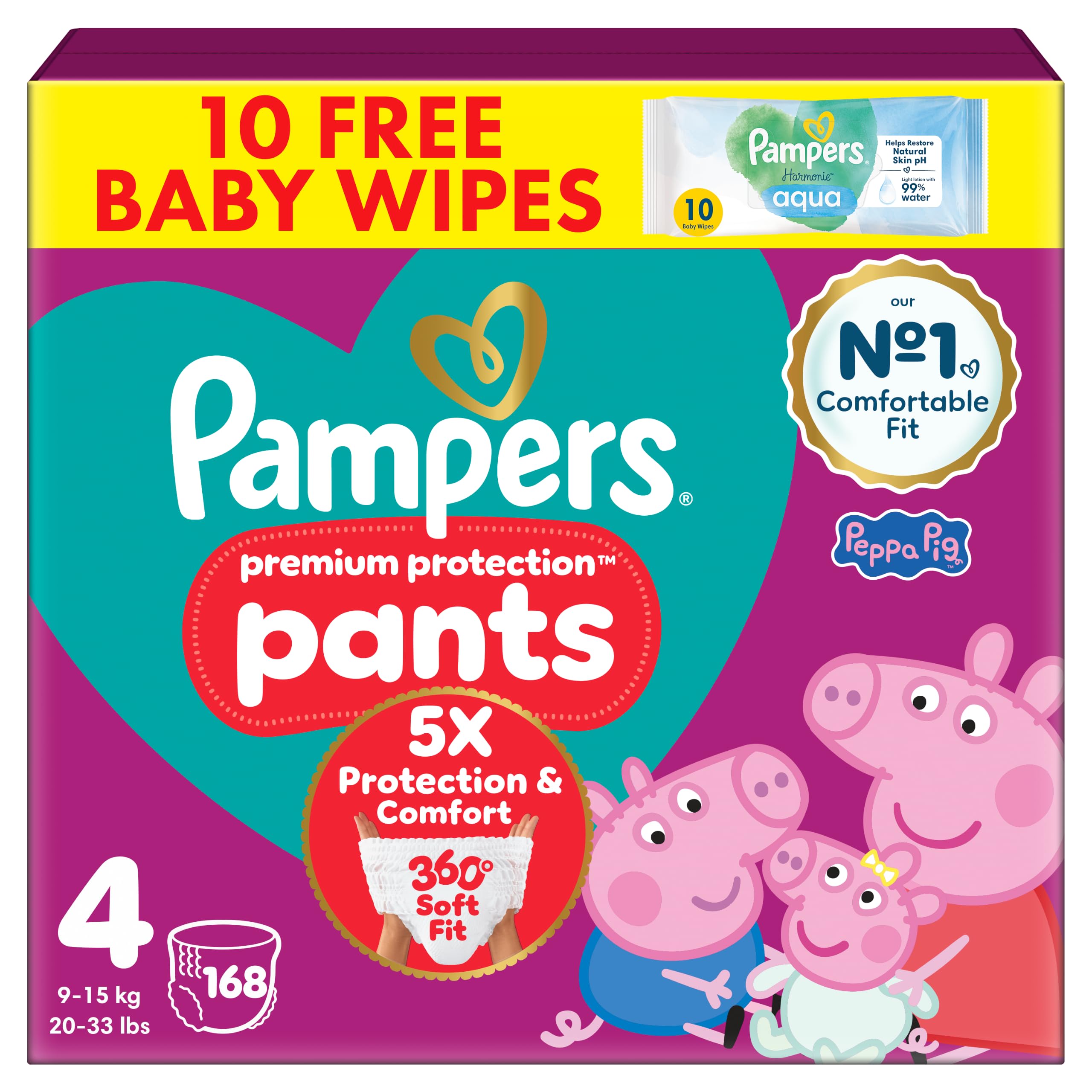 Pampers Premium Protection Nappy Pants Size 4