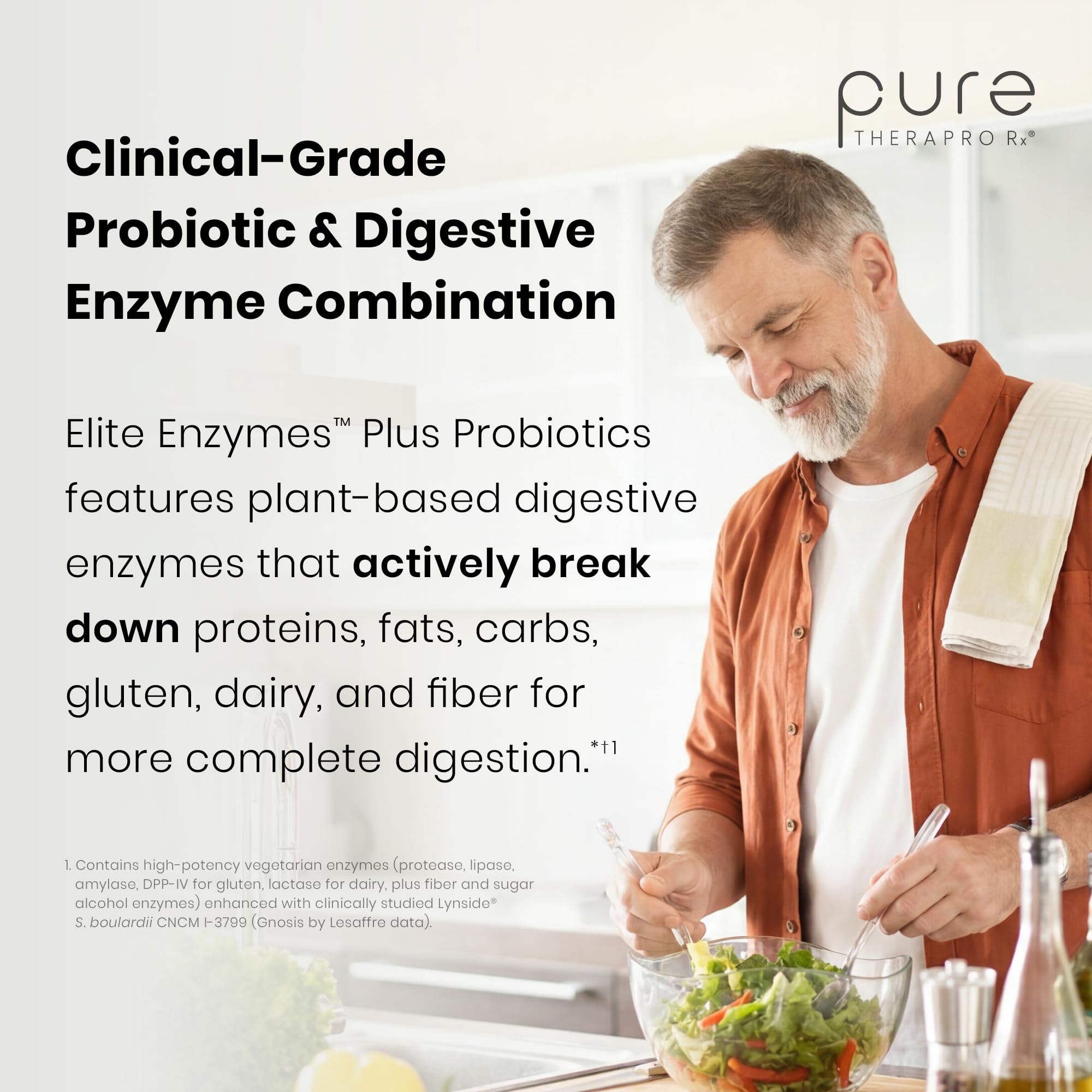Pure Therapro Rx Elite Enzymes Plus Probiotics, Extra Strength, 90 Capsules — Amazon image 7