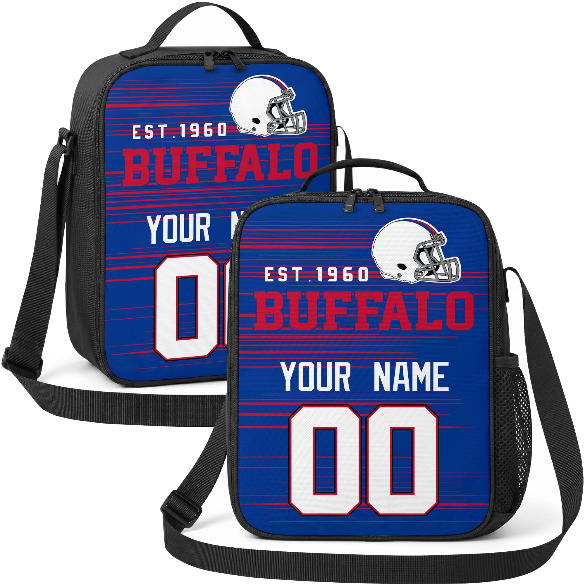 Buffalo Lunch Bag Custom Name and Number Personalized Gifts