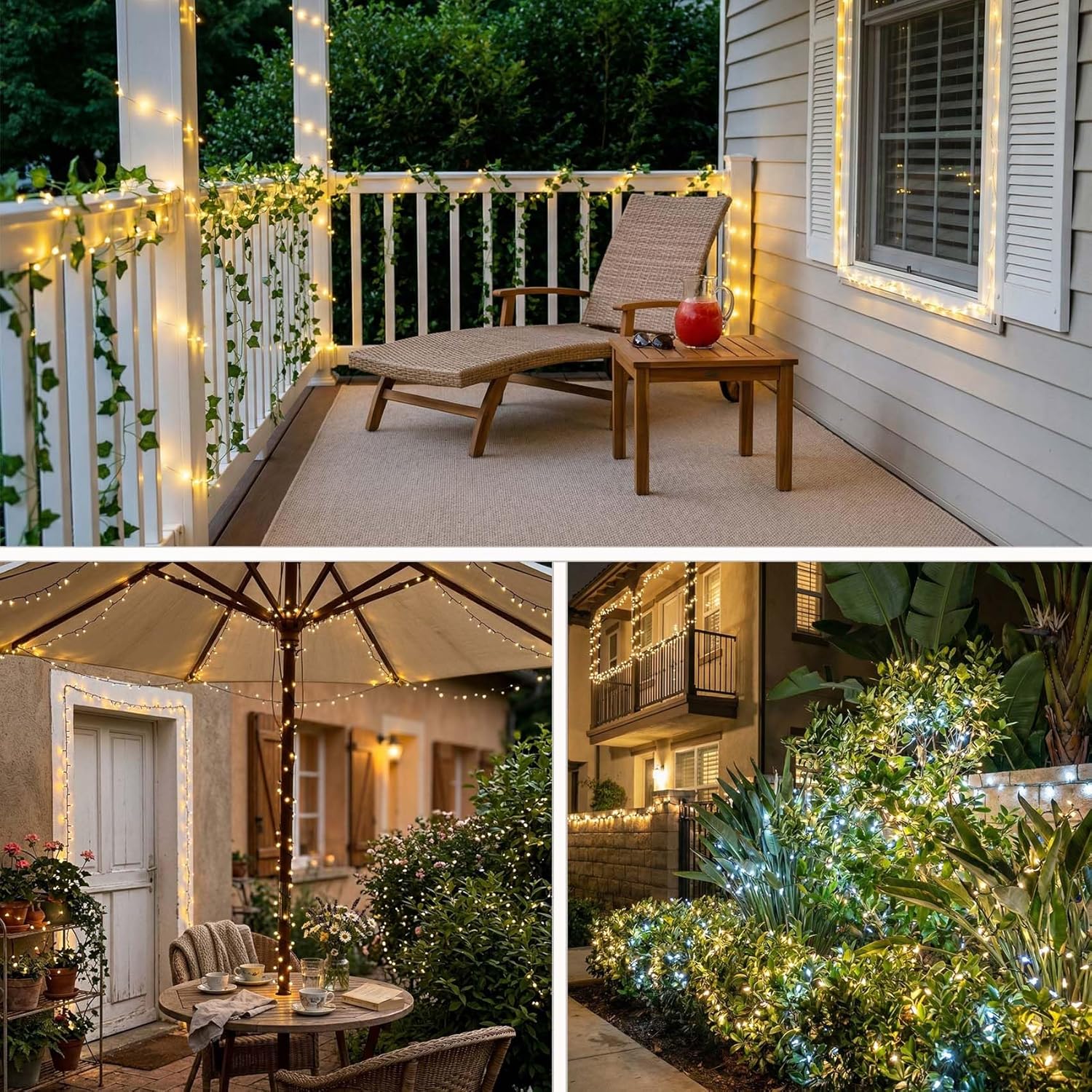 1500 LED Christmas Lights Outdoor Use, 470ft 12 Modes Warm White LED String Lights with Timer Dimmable, Waterproof Christmas Lights for Tree Xmas Patio Yard Fence Balcony Garden Decorations