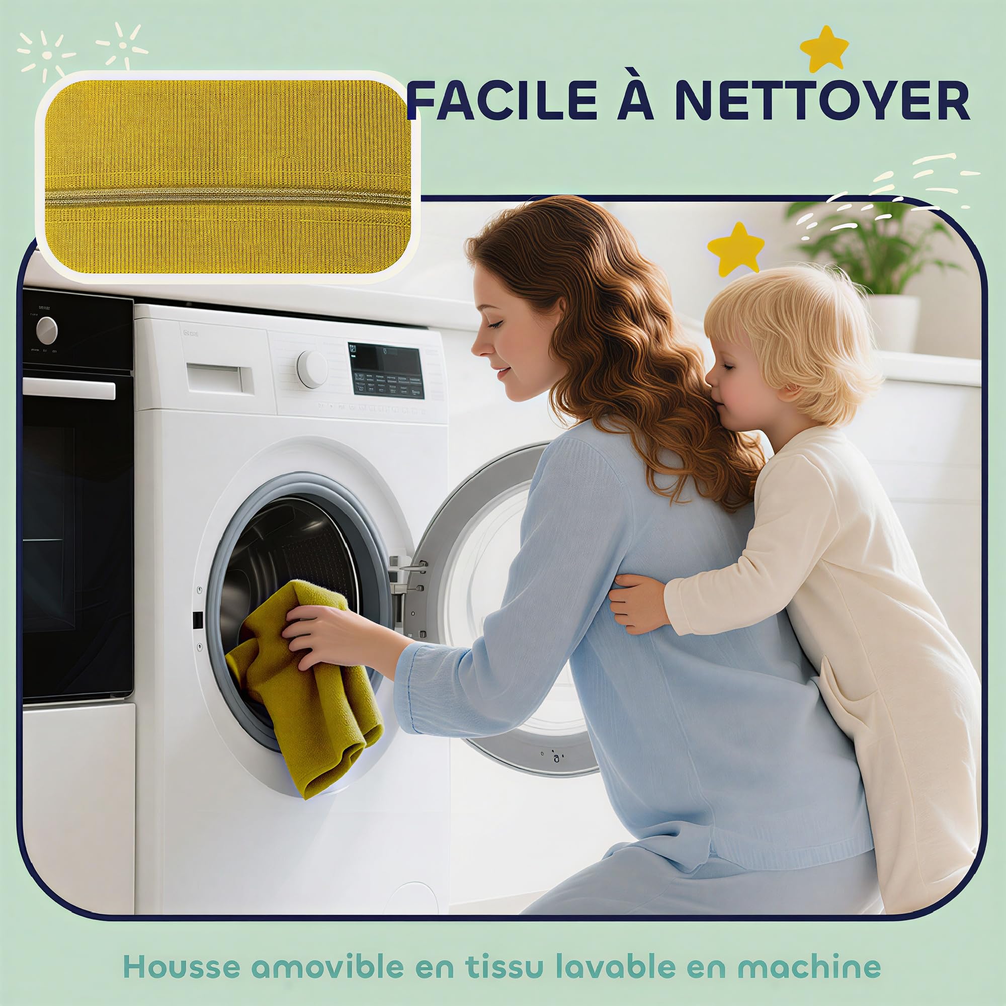 AIYAPLAY Parcours motricité bébé en Mousse 7 PCS, Module motricité bébé avec Housse Lavable, Jouets éducatifs Ramper et Grimper pour Enfants d'âge préscolaire, Multicolore