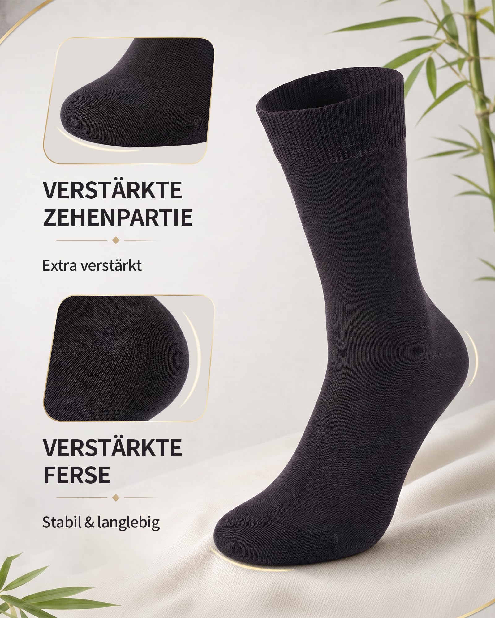 SukModen Business-Socken Herren Damen 10/20 Paar Büro Alltag