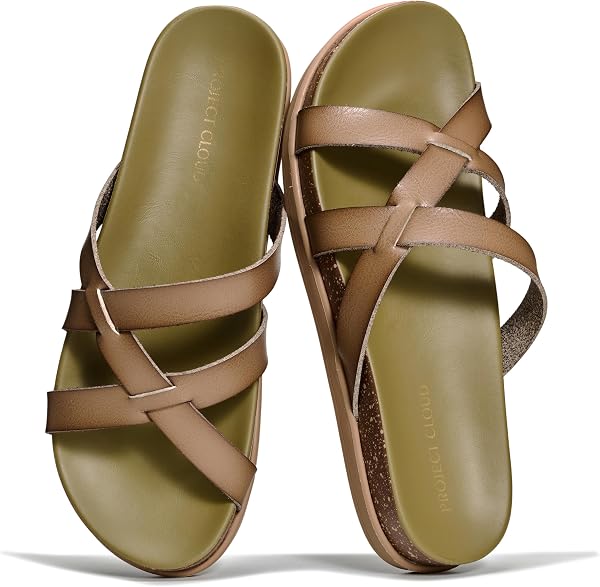 Project Cloud Summer Slides for Women 2026 with Plush and Soft Insole Womens Sandals Comfortable - Non-Slip and Lightweight Sandals Women Footwear - 5