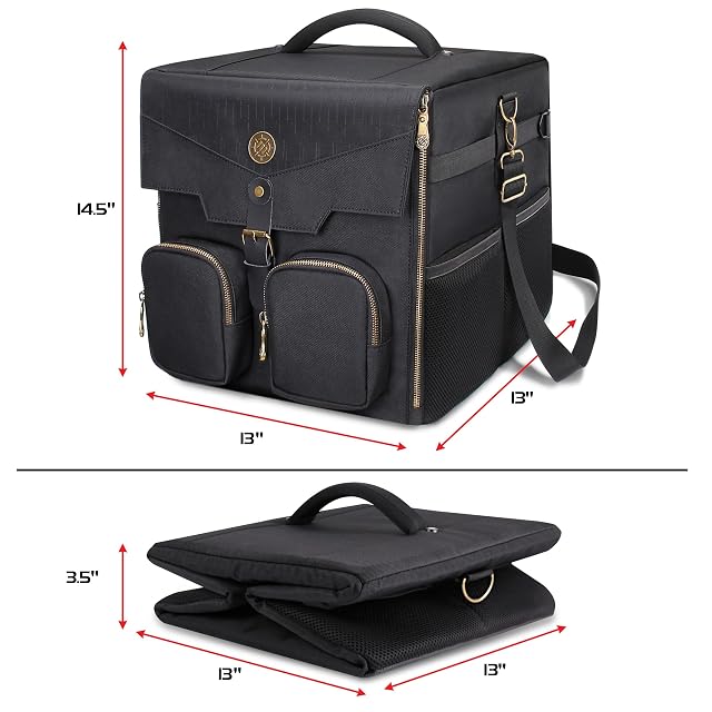 Foto 3 de 8 de ENHANCE Bolsa de hombro para juegos de mesa - Bolsa de viaje de gran capacidad para mesa