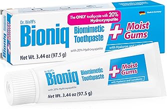 Bioniq Moist Gum Toothpaste with 20% Hydroxyapatite, Fluoride Free Toothpaste, Hydroxyapatite Clinically Tested, Expert Enamel Care with Mint Flavor I 3.44 oz 1 Pack
