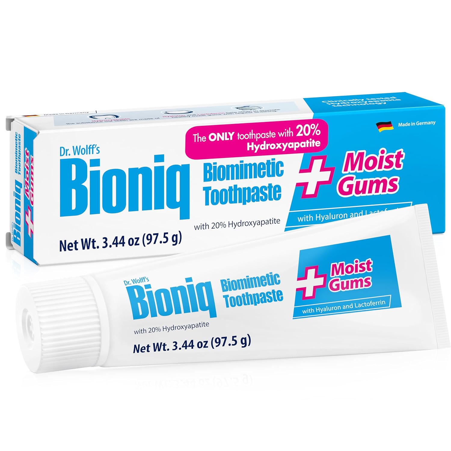 Bioniq Plus Toothpaste with 20 Hydroxyapatite Fluoride Free Toothpaste Hydroxyapatite Clinically Tested Expert Enamel Care with Mint Flavor