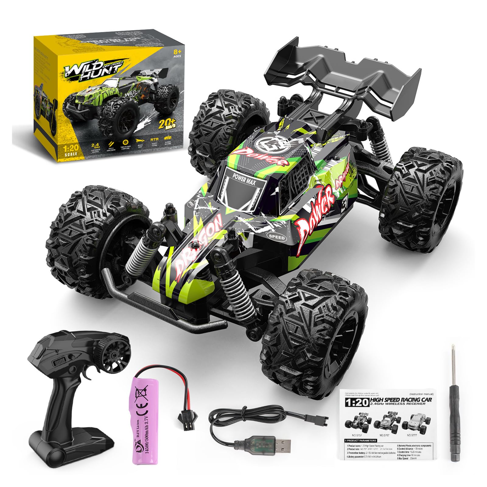 Amazon.co.jp: ラジコンカー オフロード 1:20スケール 高速 ラジコン 