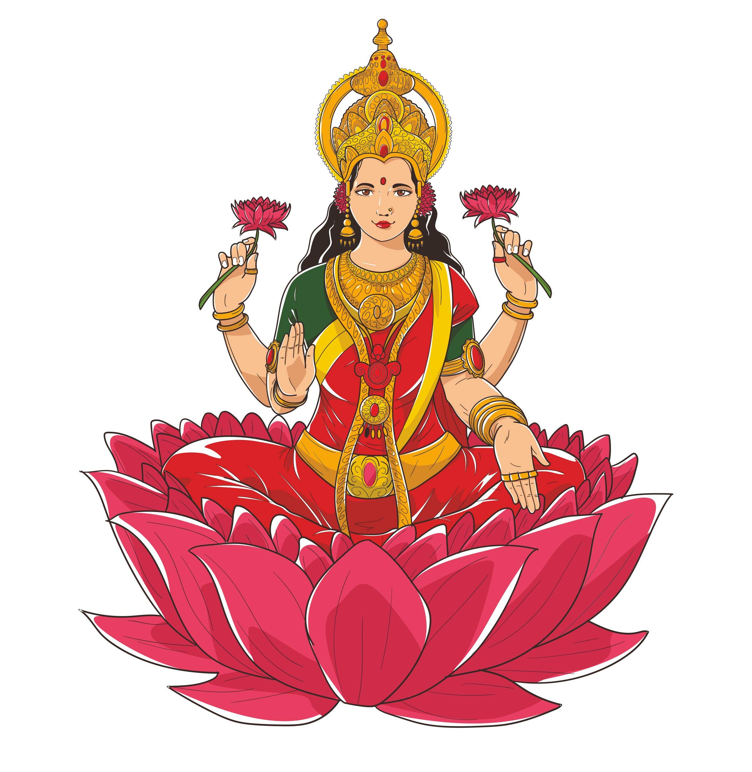 Goddess Laxmi Wall Sticker 55 cm X 46 cm | Wall Sticker for Living Room -Bedroom - Office - Home Hall Decorative Stickers (B0CLLWR47Z) Amazon Price History, Amazon Price Tracker