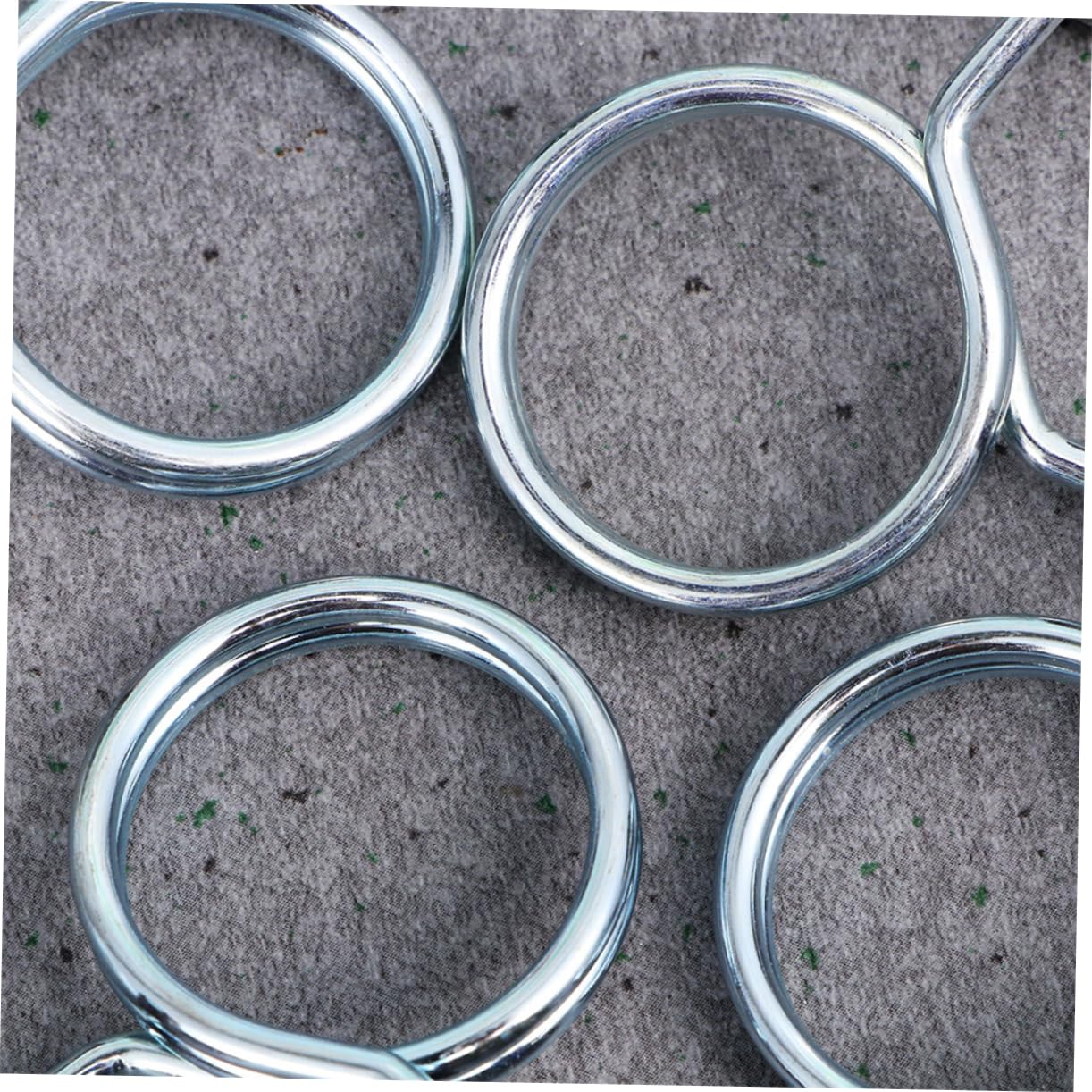 BCOATH 6pcs Snap Spring Buckle Barbell Clamps Steel Buckle Body for Weightlifting Gym Equipment