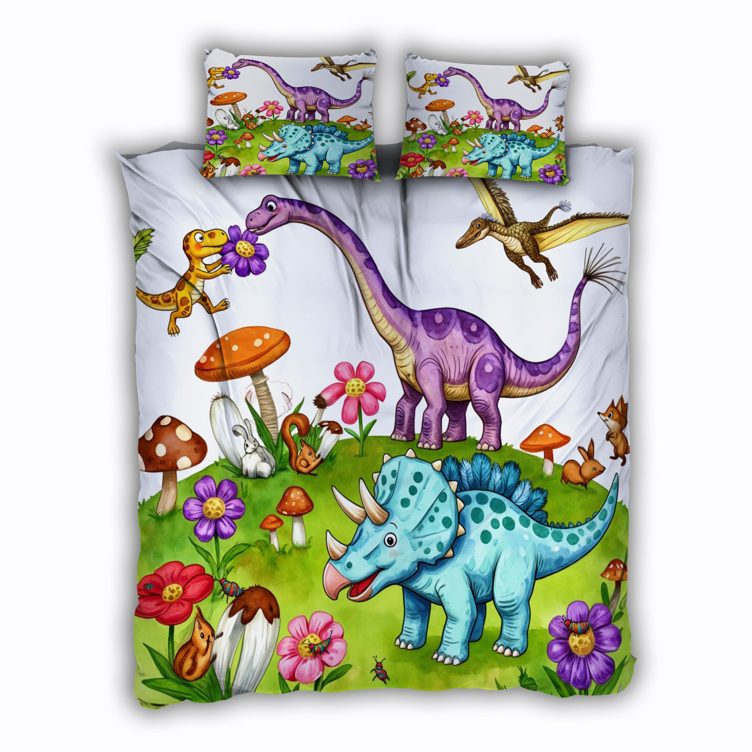 Parure de lit dinosaure 3D 220x240cm le cadeau idéal pour les passionnés de fantastique