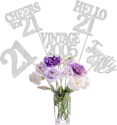 Miniatura 20 de 15 piezas de centro de mesa de feliz cumpleaños 13 palos oficiales para adolescentes vintage 2012 Hello 13 centros de mesa de flores palos saludos a