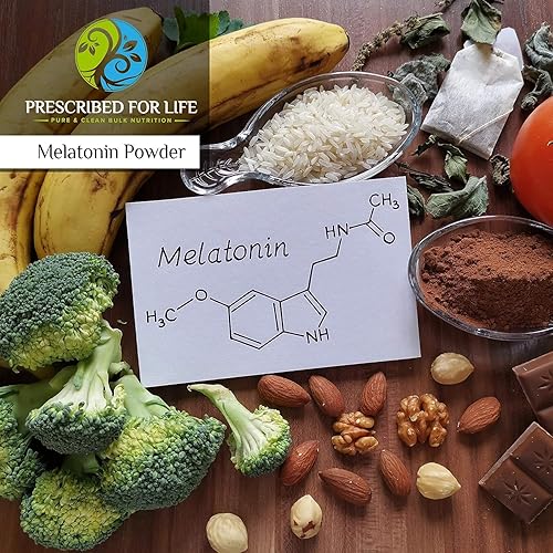 Miniatura 4 de Prescribed For Life Melatonina en polvo  Melatonina natural para adultos  rica en antioxidantes  Sin gluten, vegano, sin OMG, kosher, sin rellenos