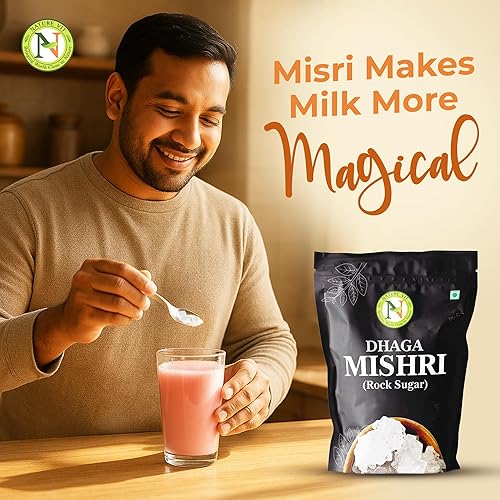 Miniatura 3 de NatureVit Dhaga Mishri, 31.75 oz | Azúcar de roca | Cristal de hilo puro | Hilo Mishri | Azúcar de cristal