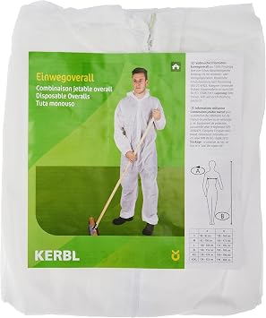 Disposable overall Basic, white, size XL