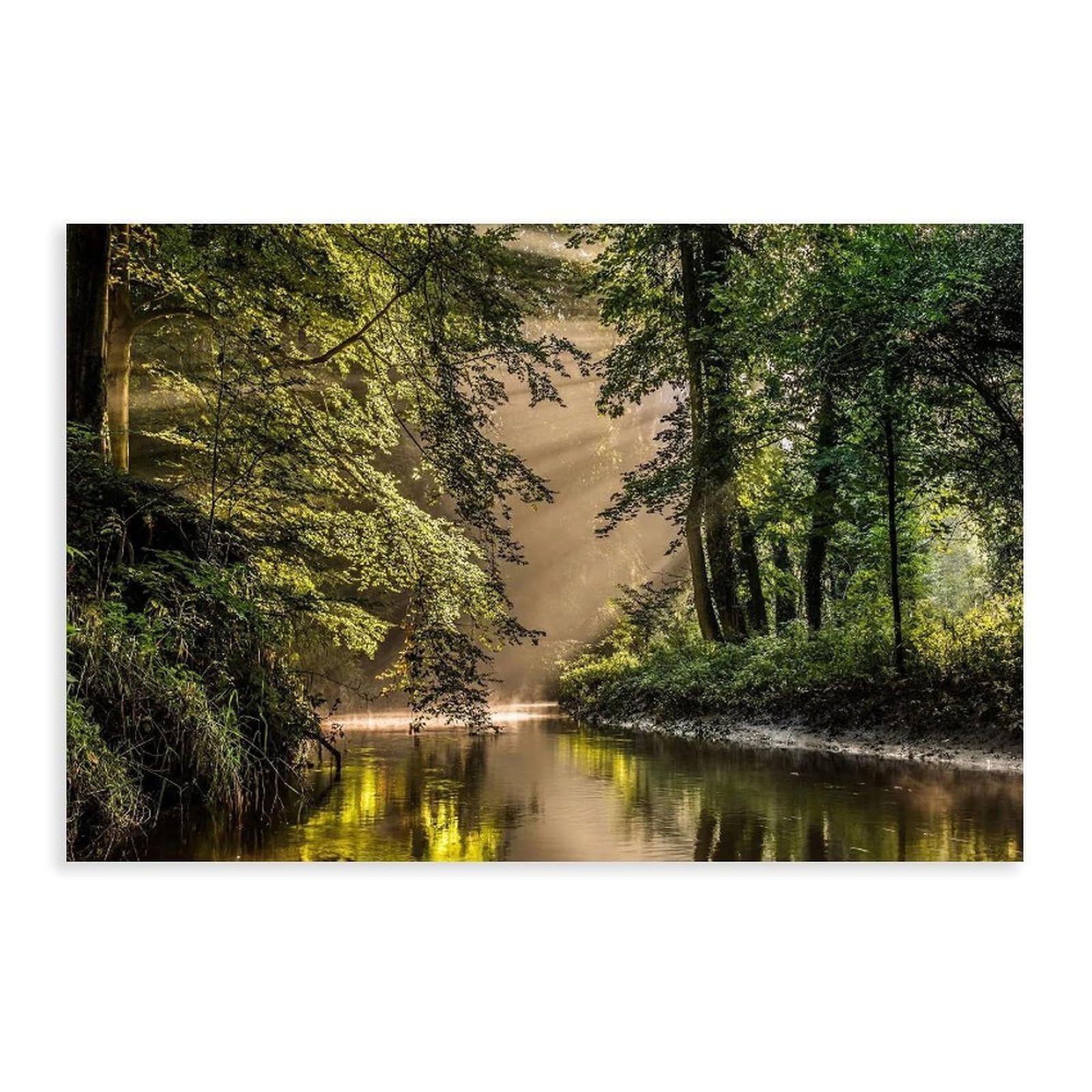 Bareronor Forest Landscape Poster (2) Canvas Poster Wall Art Decor Print Picture Paintings for Living Room Bedroom Decoration 24" L X 36" W