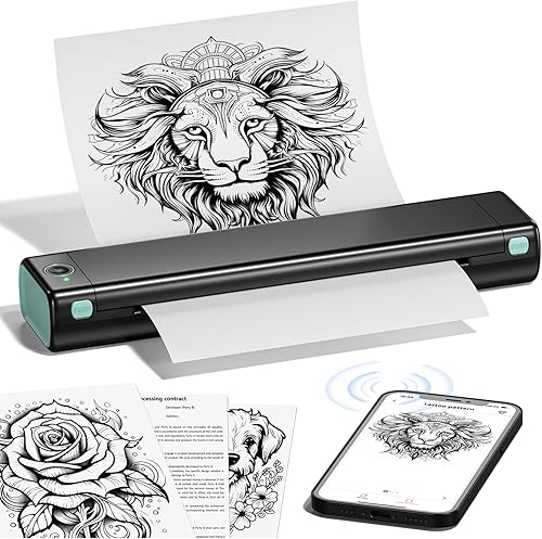 Miniatura 1 de Impresoras portátiles inalámbricas para impresora térmica de viaje impresora móvil Bluetooth M08F-A4 para vehículos y oficina Impresora Portatil