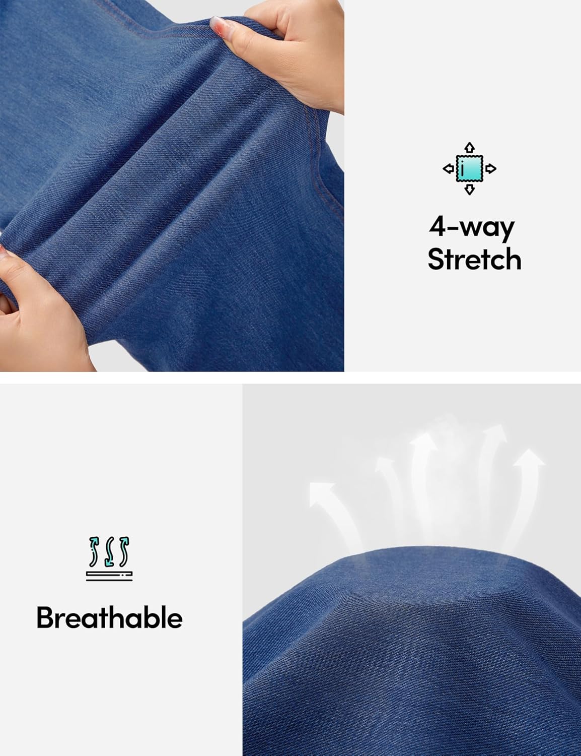 IUGA Stretchy Jeans for Women High Waist Jeggings Tummy Control Skinny Jeans Pull on Leggings with Pockets Trendy Casual