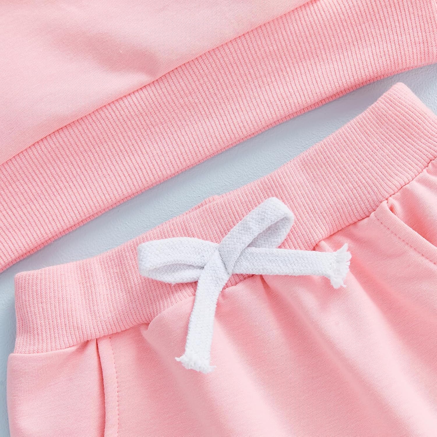 Madjtlqy Toddler Baby Girl Valentines Outfit Love Letter Embroidered Long Sleeve Sweatshirt Pants Set 2pcs Spring Clothes - Image 6