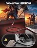 Cable Extensor HDMI JSAUX 3.3 pies, 4K 60Hz alta velocidad macho a hembra PC-Red | Adaptador conector macho a hembra, HDR HDCP 2.2, para Roku TV, Streaming Stick, HDTV, Laptop, Monitor de computadora, PC 7