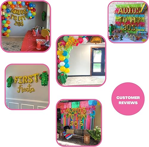 Miniatura 7 de Bandera de fiesta de feliz cumpleaños, fiesta mexicana para niños, decoración de PARTY de cumpleaños, sombrero burro y piñata