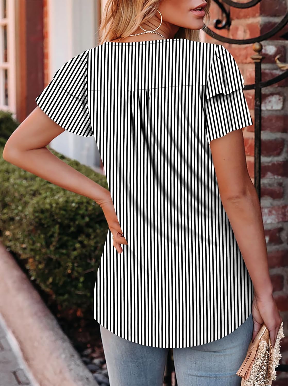 CRAZY GRID Womens Summer Tops Short Sleeve Tshirt Summer Floral Boho Shirts Casual Flowy Tee Comfy Blouses - Image 6