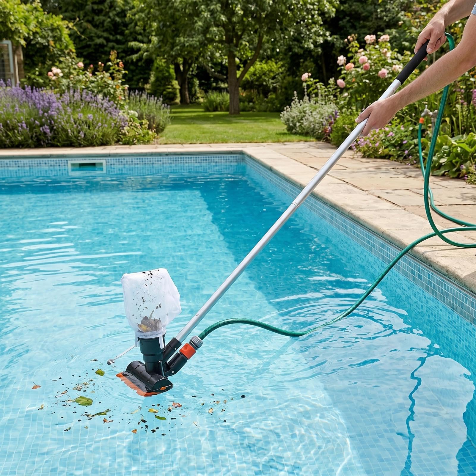 Estanque de la Piscina portátil Fuente de la aspiradora Herramienta de Limpieza Aspirador de la Piscina portátil Limpiador Submarino Jet