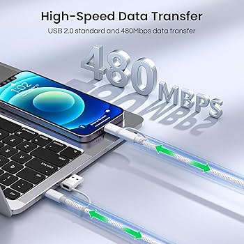 Câble Chargeur USB Vers Lightning 2M Blanc Au Meilleur Prix En Tunisie