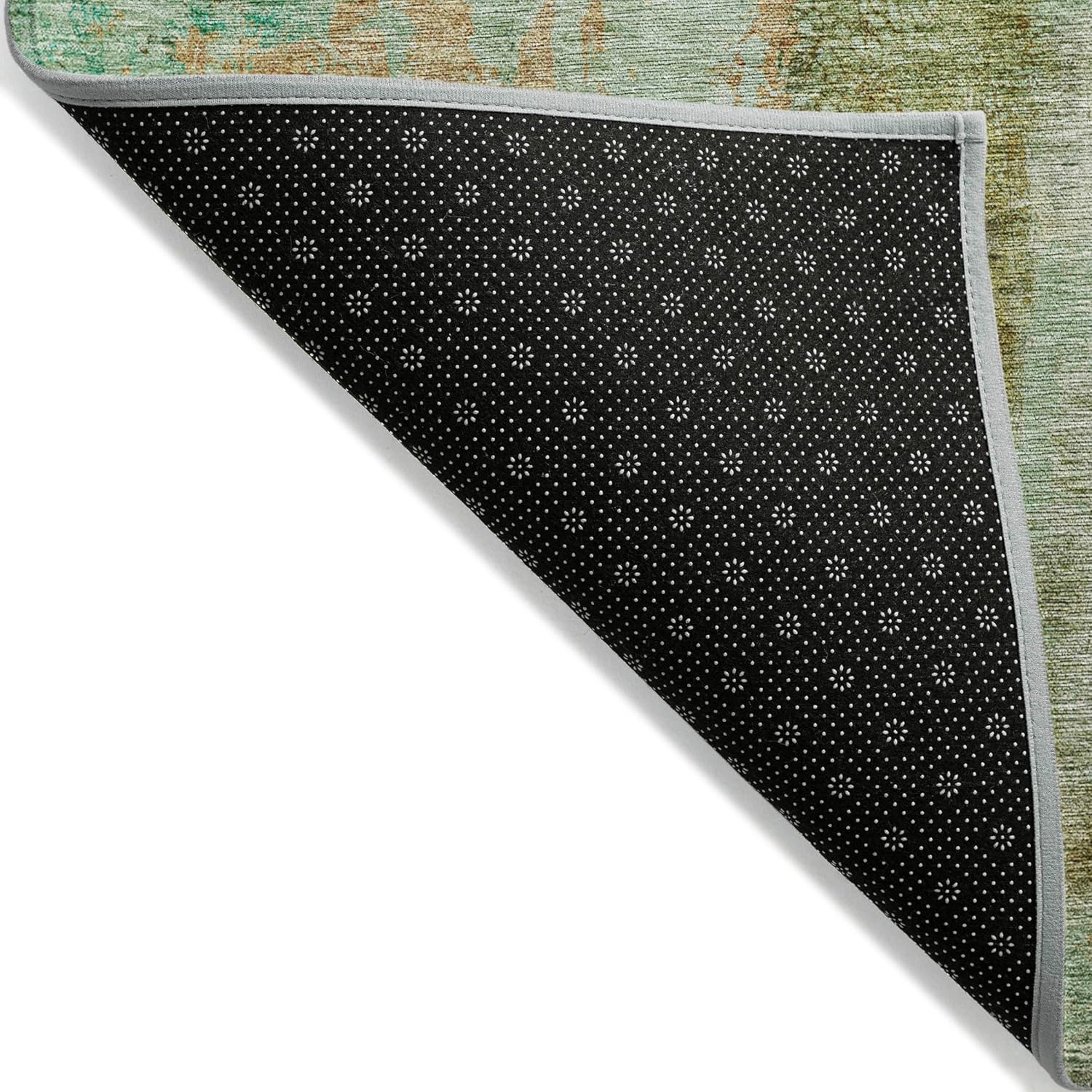 Addison Rugs Chantille ACN605 Green 2'3" x 7'6" Indoor Outdoor Hallway Runner Rug, Stain Resistant Washable Kitchen Area Carpet for Bathroom, Laundry and Bedroom Rug
