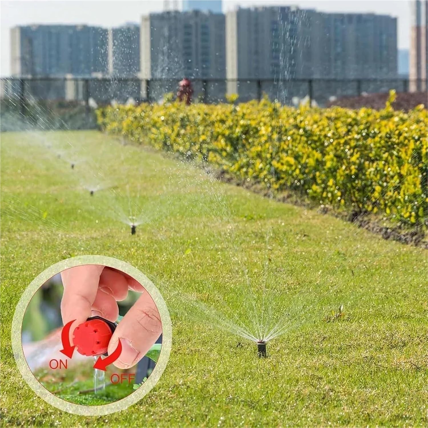 Drip Irrigation Emitters 400PCS Drip Irrigation System Plant Watering Set Kits Adjustable Drippers for Delivering Slow-Watering to Plant Roots(Green-400pcs)