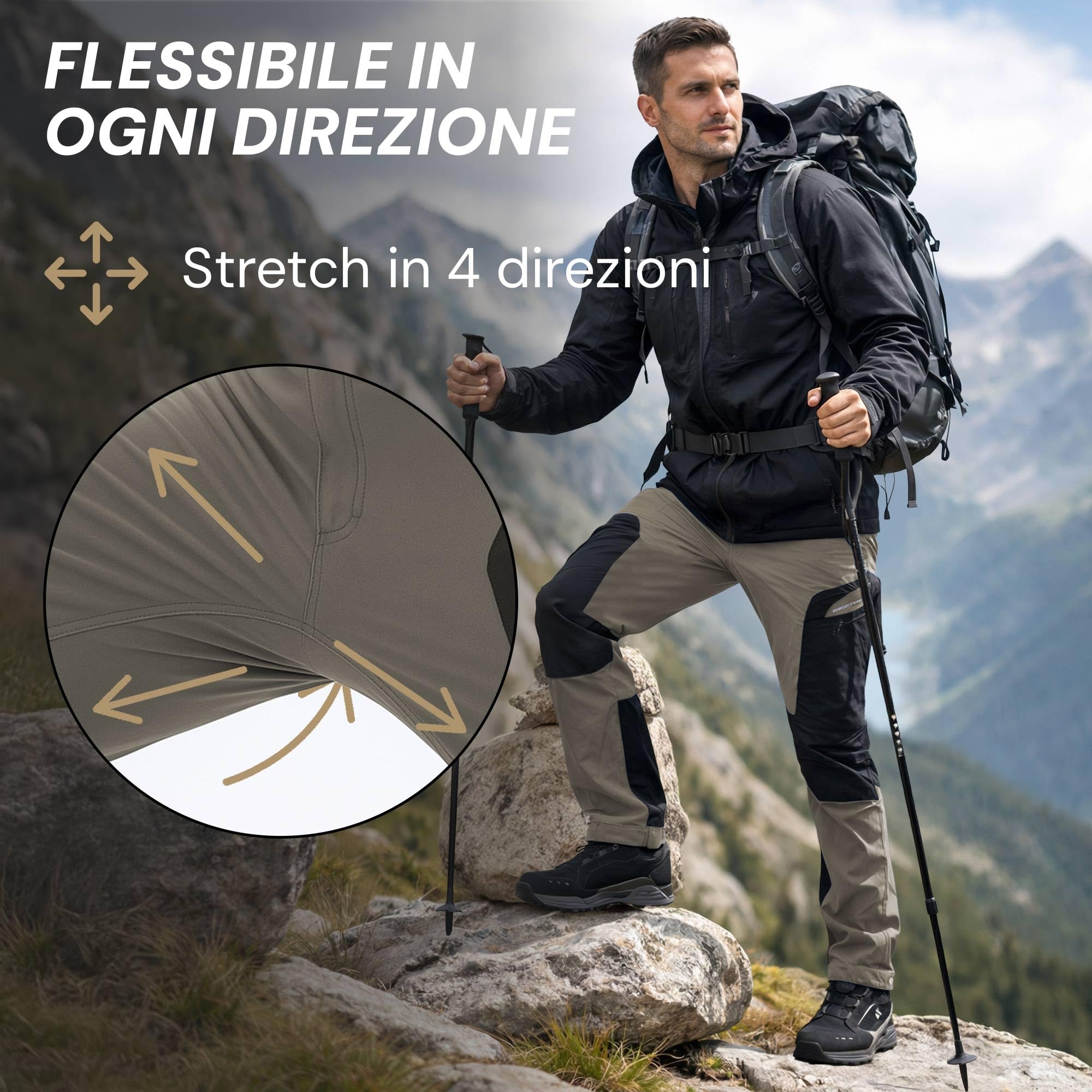 PUMA Workwear Pro-One, pantaloni per attività all'aria aperta, robusti, traspiranti e durevoli, pantaloni perfetti per escursioni, alpinismo, bushcraft e lavori esterni