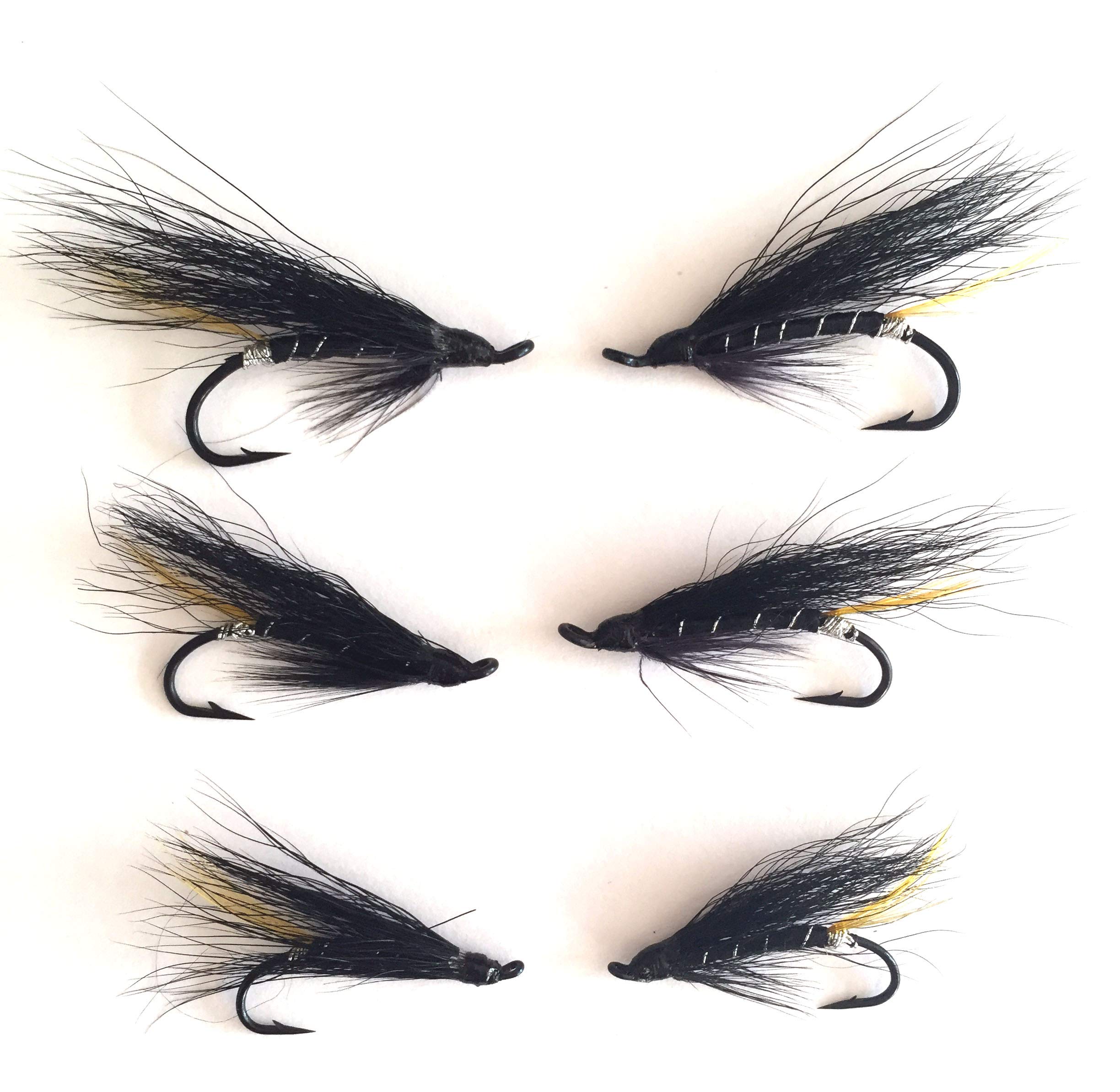 Pesca Con La Mosca Mosche Salmone Stoats Coda Doppie Taglie 4- 10 Pacco 8 #165 - Foto 11