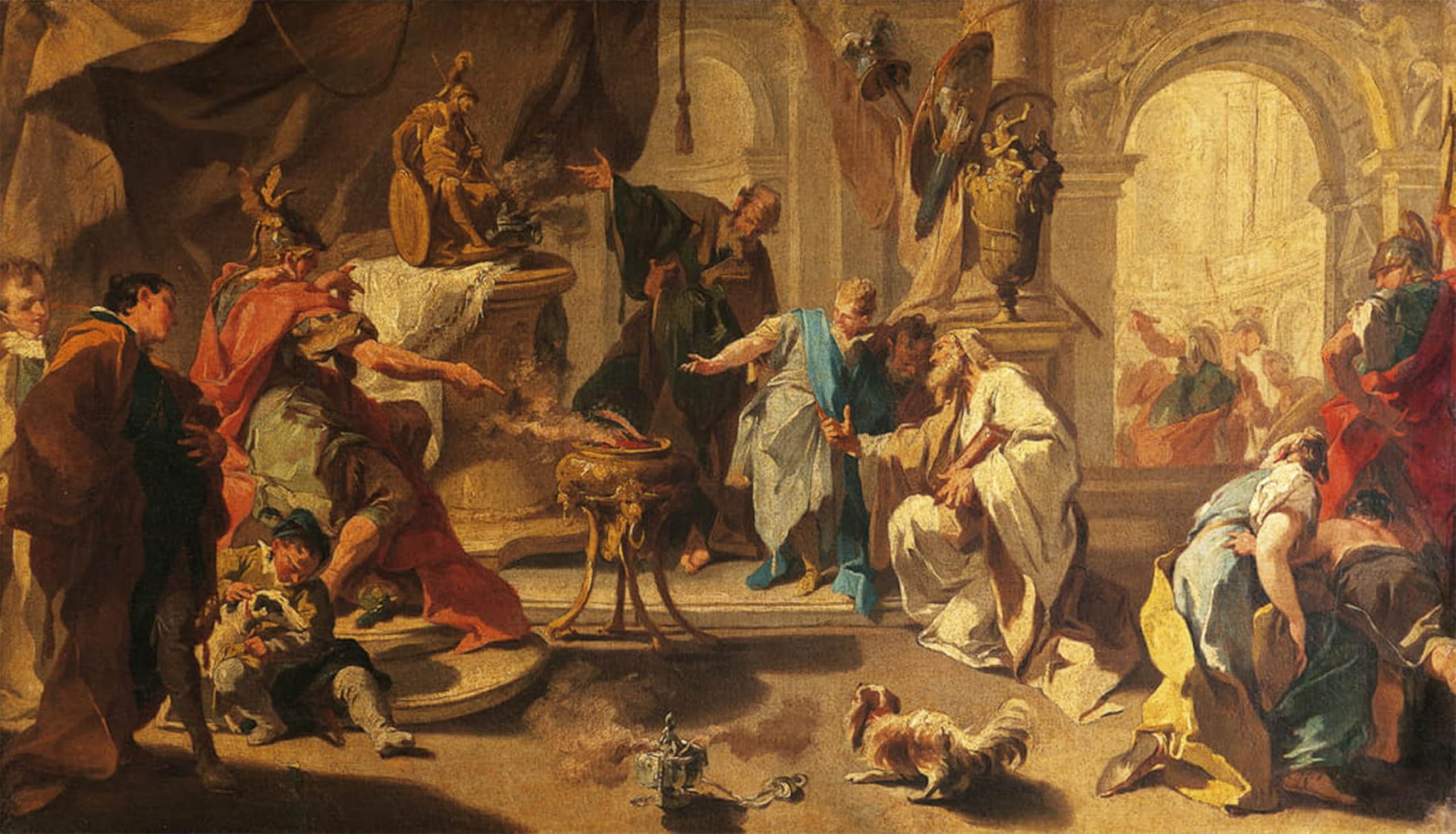 ARTXLXXBN Famous Art Print Poster Vintage Wall Art Hannibal Swearing Revenge Against Romans by Battista Pittoni Canvas Art Poster for Home Decor 60x90cm