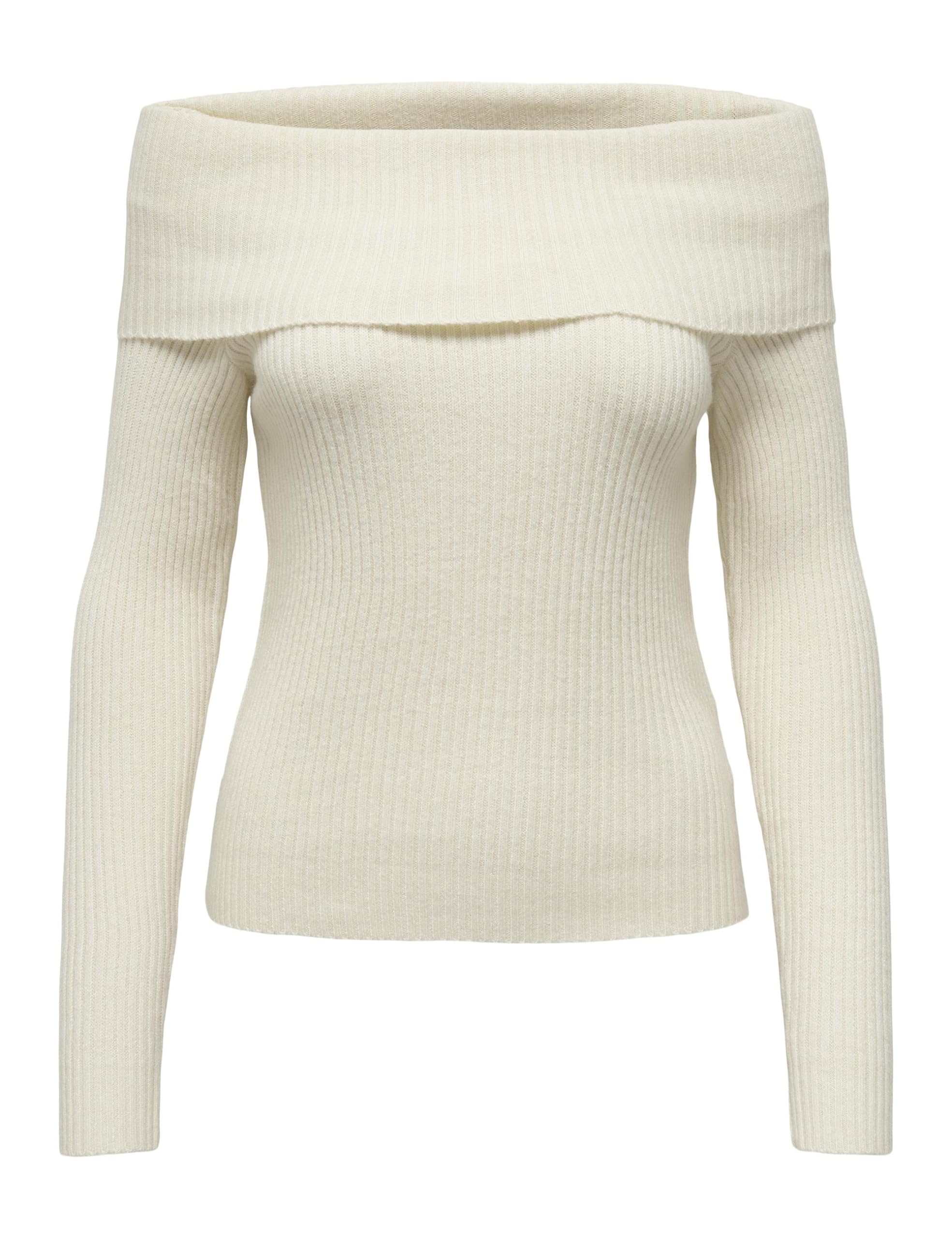ONLY Onlkatia Ls Off Shoulder KNT Nca, Grey (Whitecap Gray), XXL