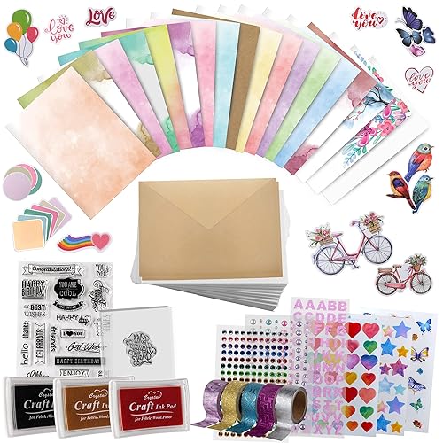 Card Making Kits For Adults And Kids- 24 Blank Greeting