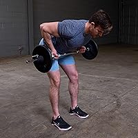 Vista 3 de Body-Solid Standard Black Iron Weight Plate - Perfect for Strength Training, Home Gym, and Barbell Workouts - Fits 1" Bars