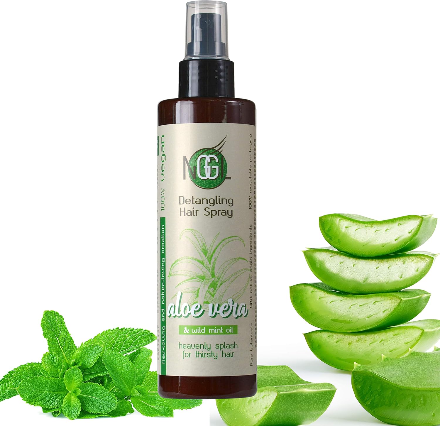 NGGL Vegan Premium Hair Spa Detangling Hair Spray with 100 natural