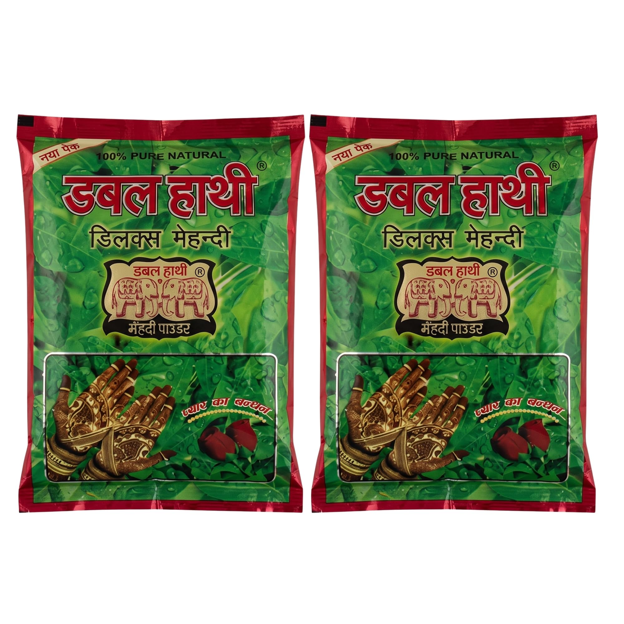 generic DOUBLE HATHI 100% Natural Mehndi Powder-500gm (Pack 2)-picture-10