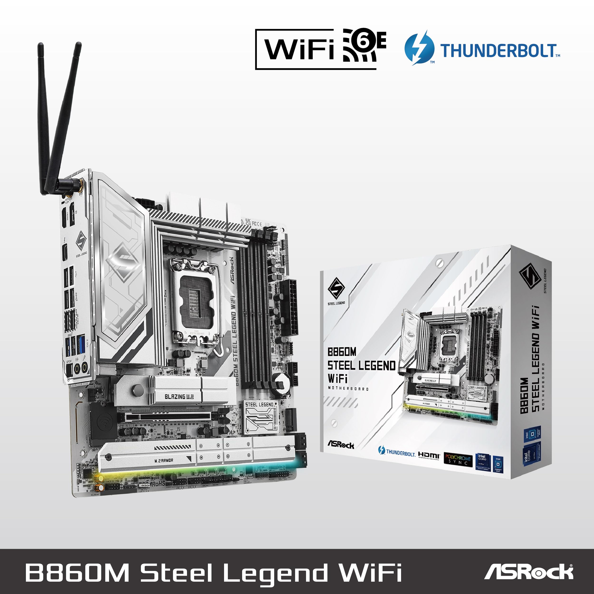 Amazon | ASRock B860M Steel Legend WiFi Micro-ATXマザーボード 