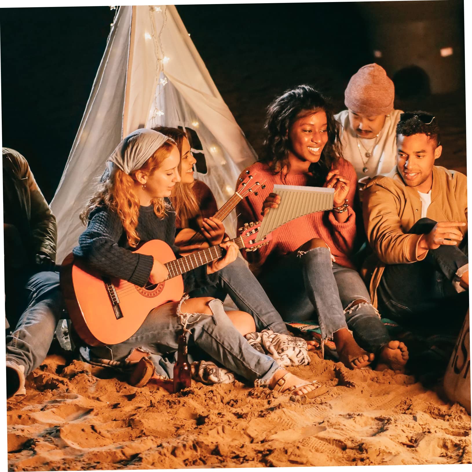 Flûte De Pan 18 Notes Instrument De Musique Portable Sans Danger Pour Les Enfants Son Précis