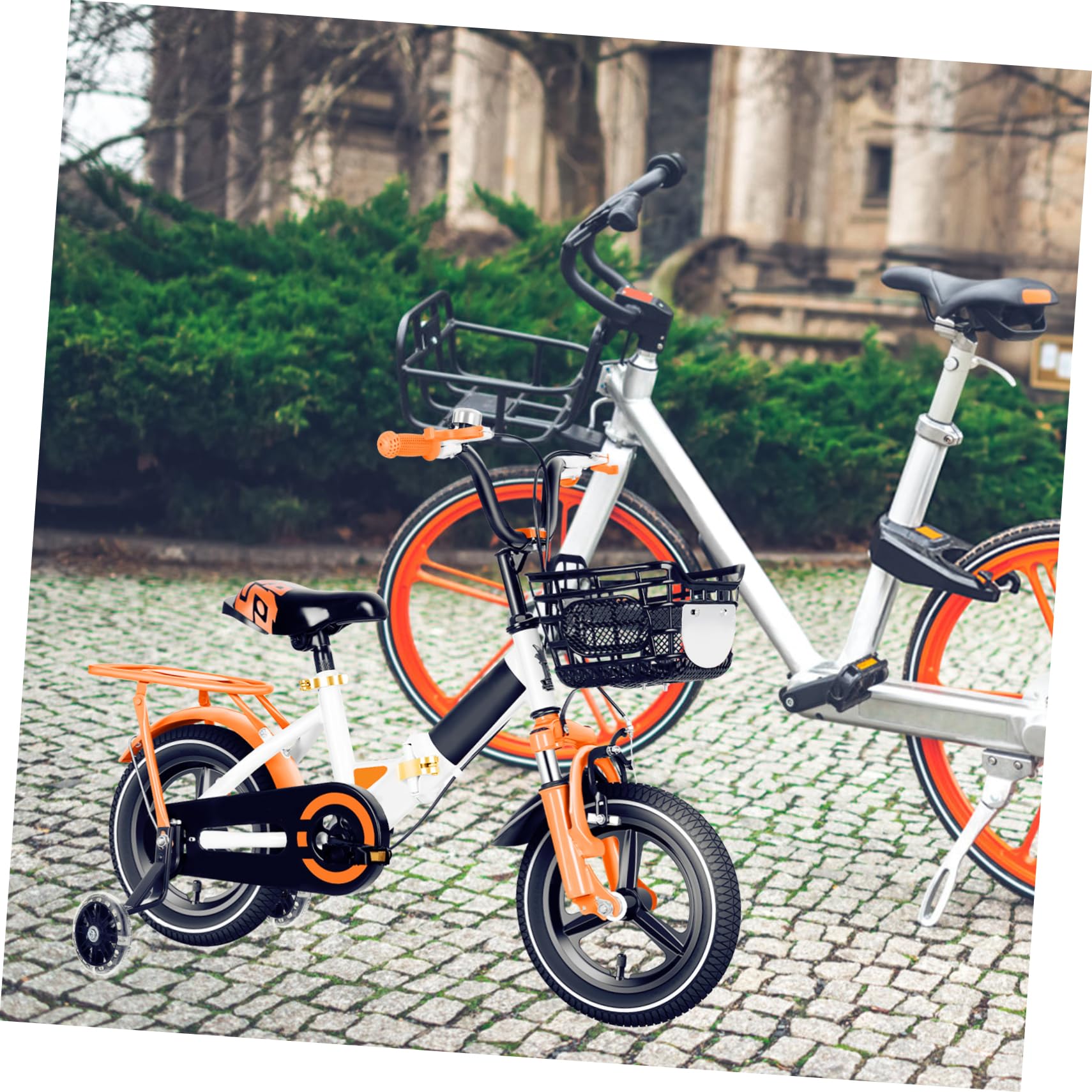 Milisten Roues d'entraînement de vélo balancier vélo Enfant Enfants+vélos vélos pour Enfants vélo Adulte Volant Voiture balancier Enfant Roues d'équilibre de vélo d'enfants PU Black
