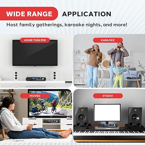 Miniatura 6 de Pyle Amplificador de potencia de transmisión inalámbrico Bluetooth 5.0 multicanal de 3000 W - Montaje en rack - Receptor estéreo con radio FM -