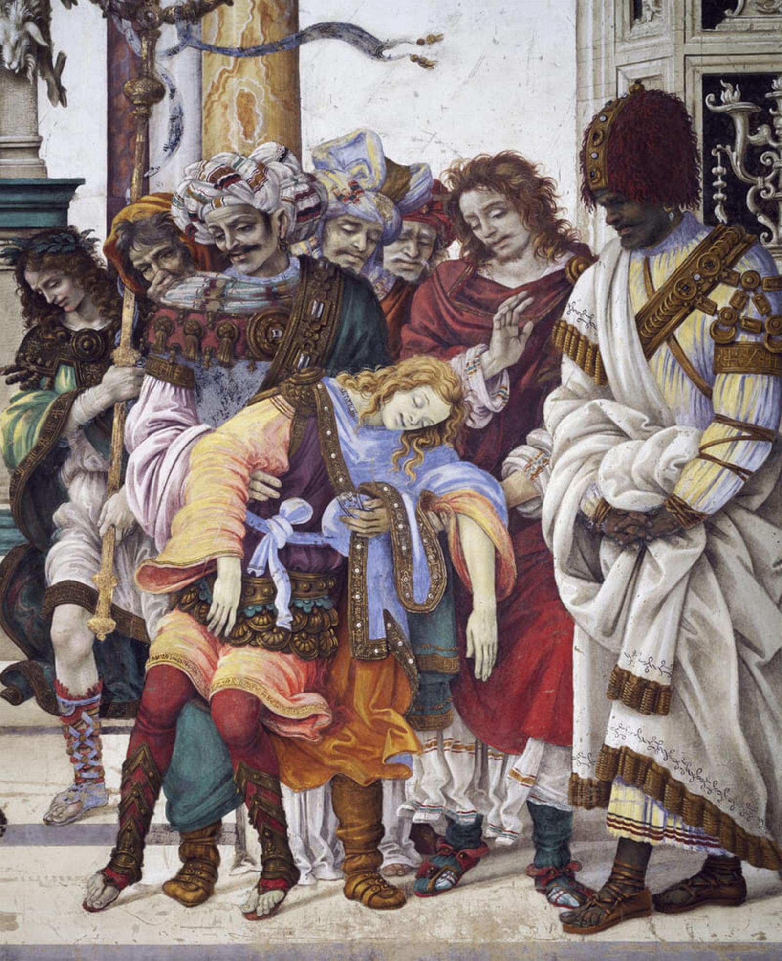 SERENDIPITP Vintage Picture Print on Canvas Wall Art Poster Stories of St by Filippino Lippi Artwork Print Poster for Wall Decor 60x90cm