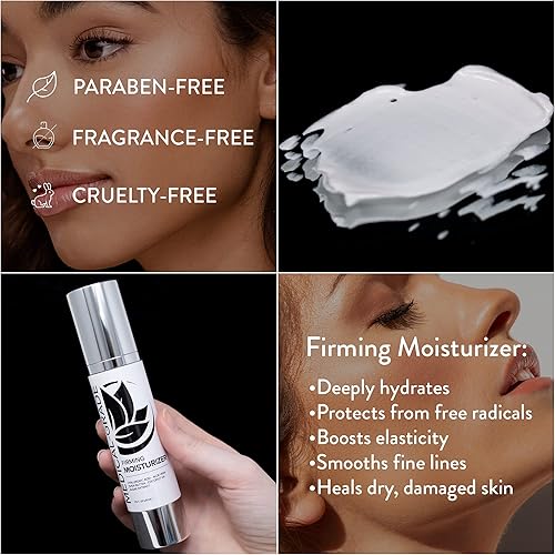 Miniatura 4 de Microderm GLO - Crema hidratante reafirmante, crema hidratante avanzada de reposición facial, con ácido hialurónico, resveratrol y botánicos