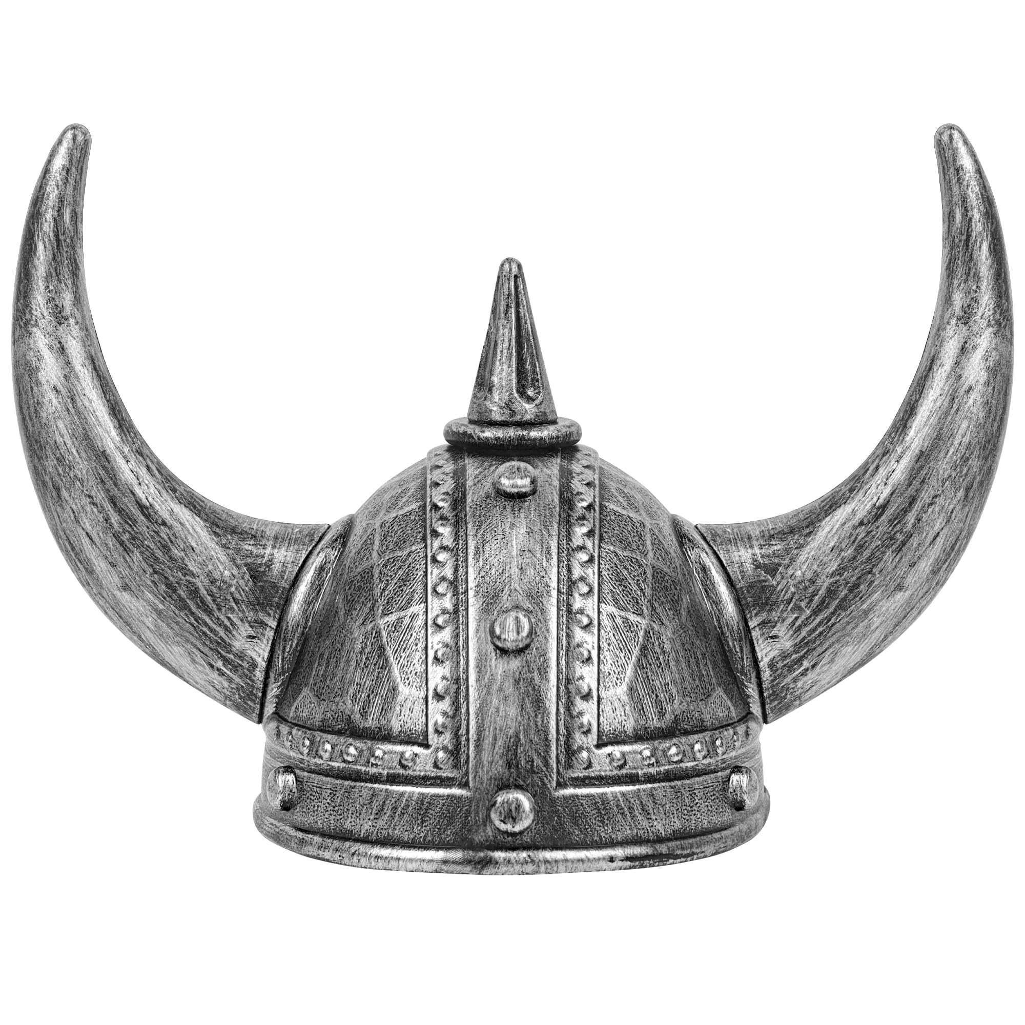 Vifcotlyp Viking Helmet, Viking Hat with Horns Plastic Medieval Helmets Norse Barbarian Warrior Hat Vikings Costume Accessories for Men Adults for Halloween Cosplay Battle Play