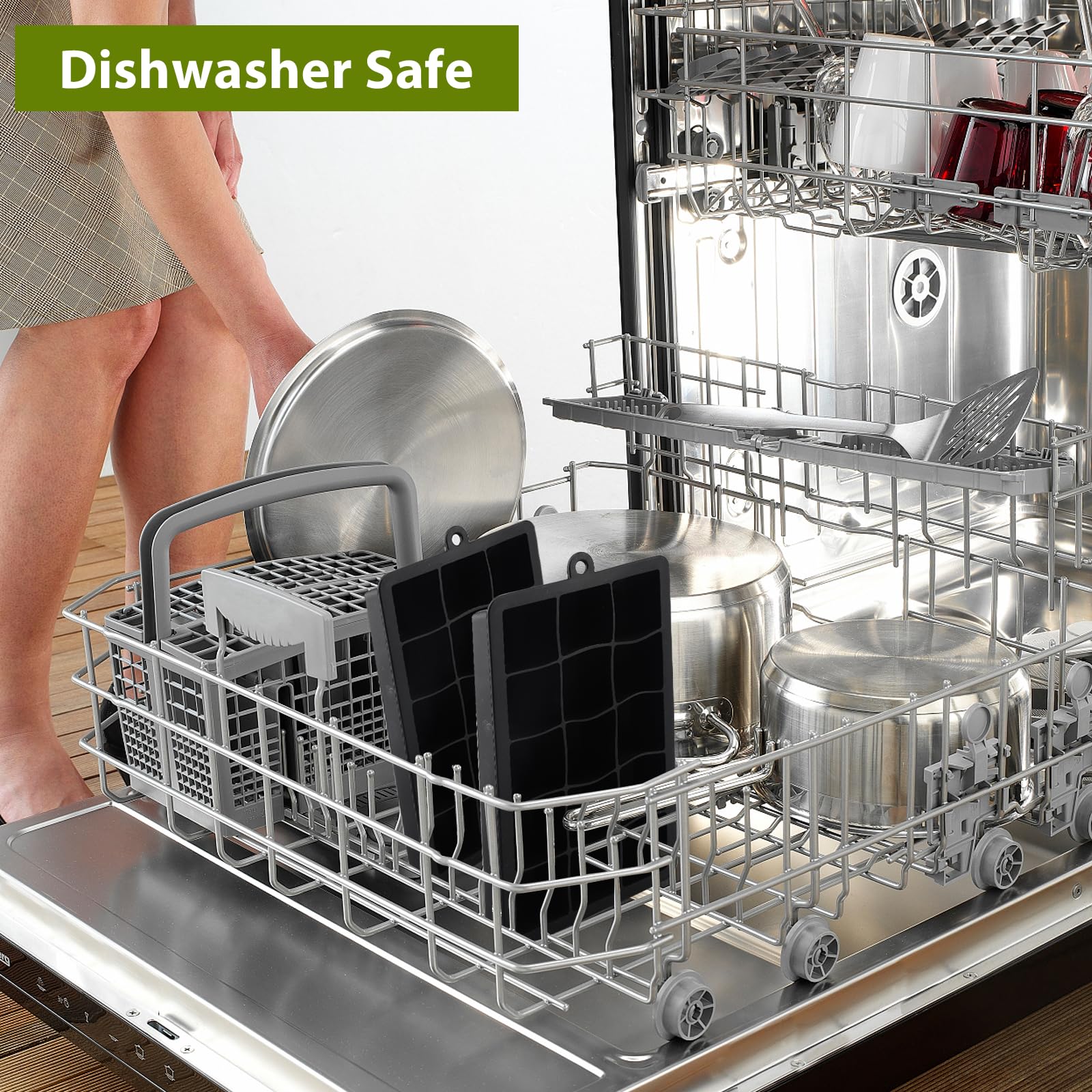 Stampi Per Cubetti Di Ghiaccio In Silicone, Forme Per Ghiaccio Con - Foto 2