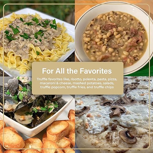 Miniatura 5 de Truffletopia Salsa de trufa blanca y negra con trufas italianas reales | Salsa gourmet para pasta o pizza | Sin gluten sin OMG | Muestra de juego de