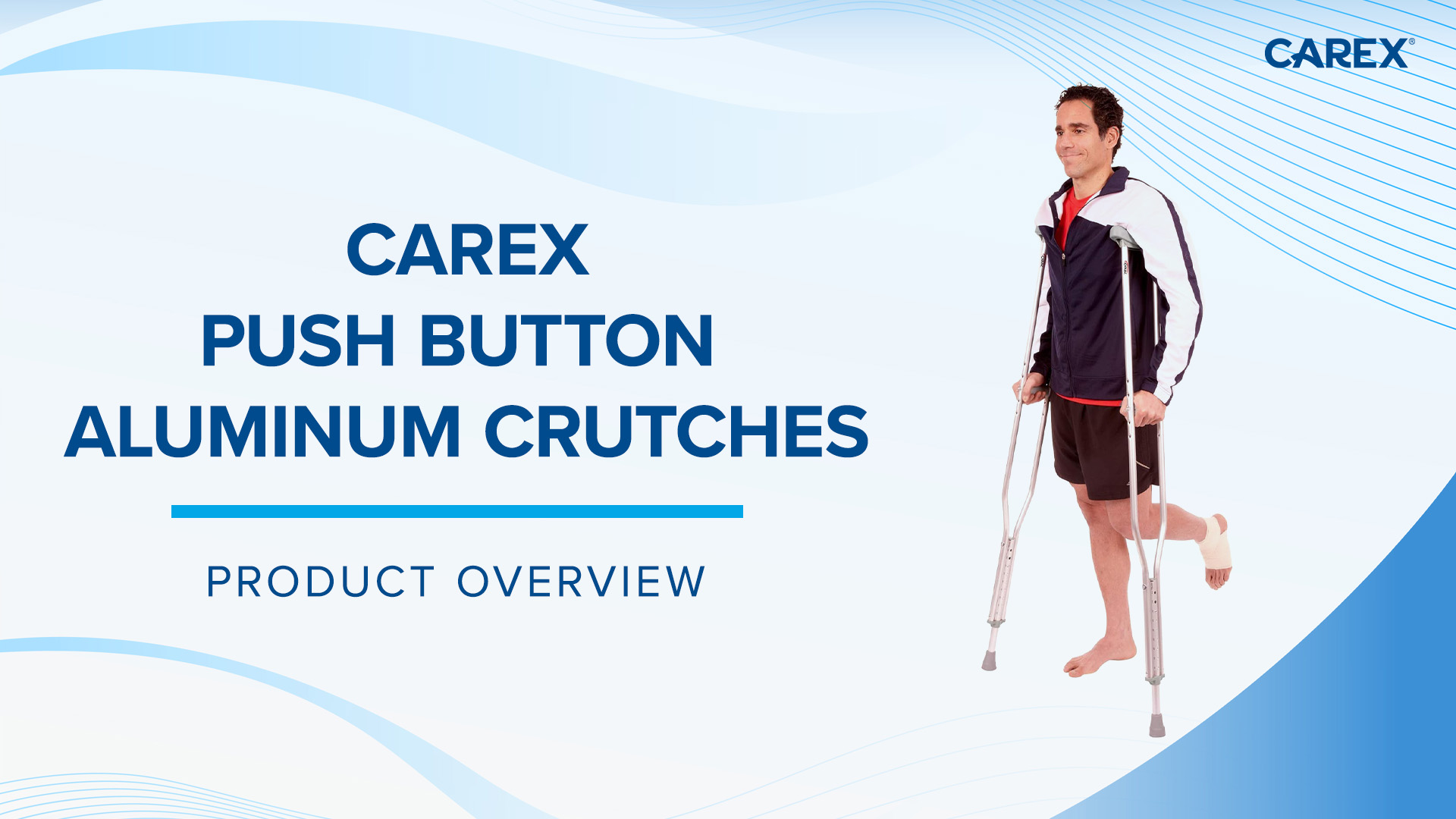 Amazon.com: Carex Push Button Aluminum Crutches - Height