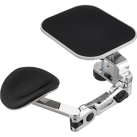 AREA エアリア クロームメッキ仕様肘置き アームスタンド マウスパッド一体型 CA-600