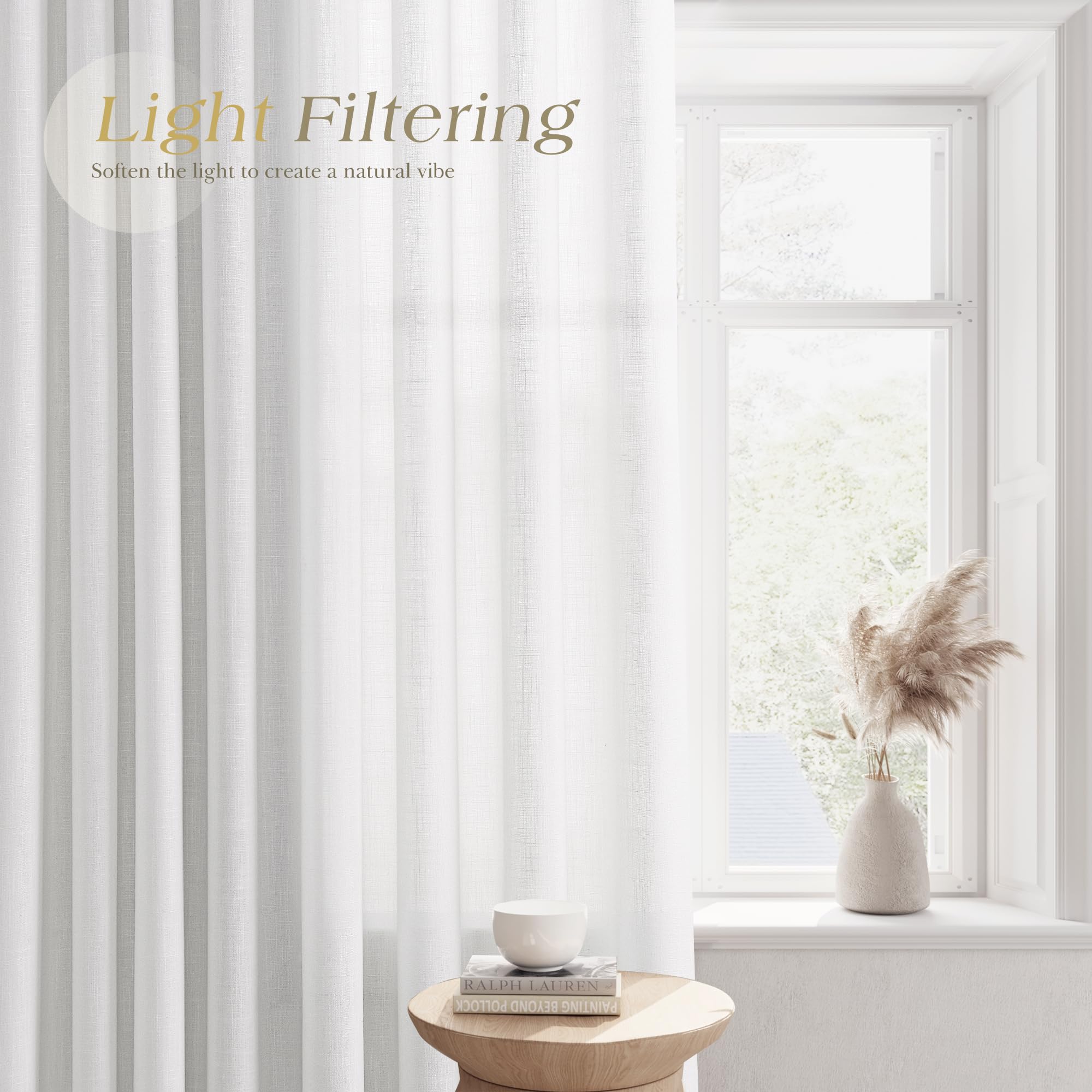 Amazon.com: White Patio Sliding Door Curtains 100